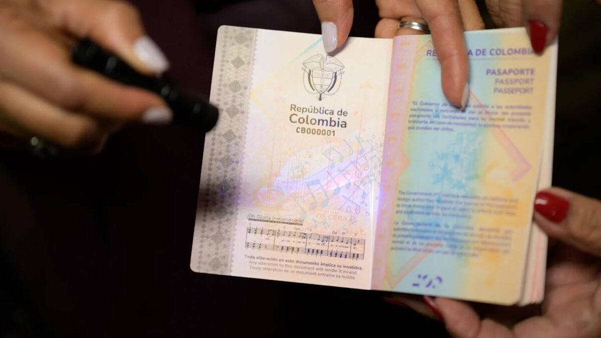 Solicitud del pasaporte colombiano