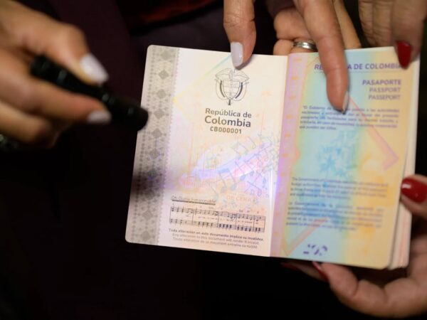 Solicitud del pasaporte colombiano