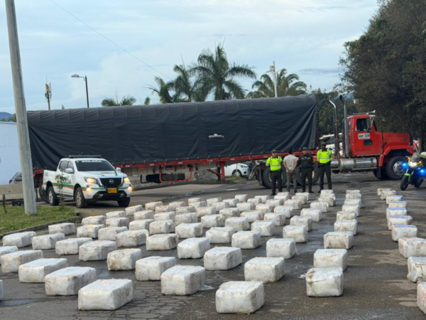 Incautan tres toneladas de marihuana en la vía Bogotá a Girardot.