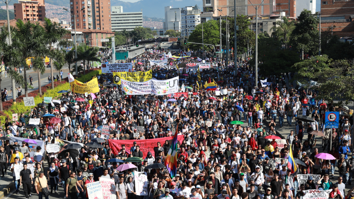 Protesta en Colombia
